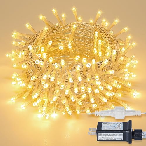 MYGOTO String Lights Waterproof Fairy Lights 8 Modes with Memory 30V Power Supply for Home, Garden, Wedding, Party, Christmas Decoration Indoor Outdoor