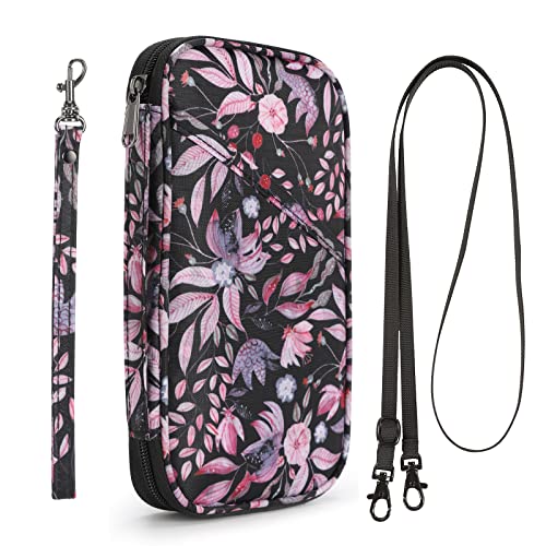 Travel Passport Wallets, Airtag Lightweight Family Passport Holder With RFID Blocking Passport Cover Case Waterproof Bag Document Organizer for Men and Women