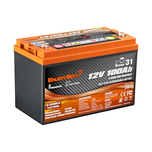 Enjoybot 12V 100Ah Battery