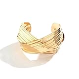 Shining Diva Fashion Gold Plated Latest Stylish Kada Bangle Cuff Bracelet for Women & Girls (16195b)