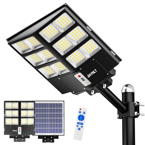JAYNLT Solar Street Lights Outdoor for Driveways, Yard，Farm