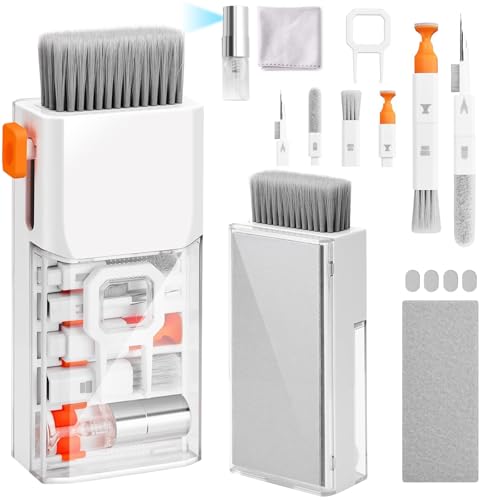 Cleaner Kit for Airpods, Earbuds Cleaning kit for Airpods Pro 1 2 3, Phone Cleaner kit with Brush for Bluetooth Earbuds Cleaner, Wireless Earphones,iPhone,Laptop, Camera
