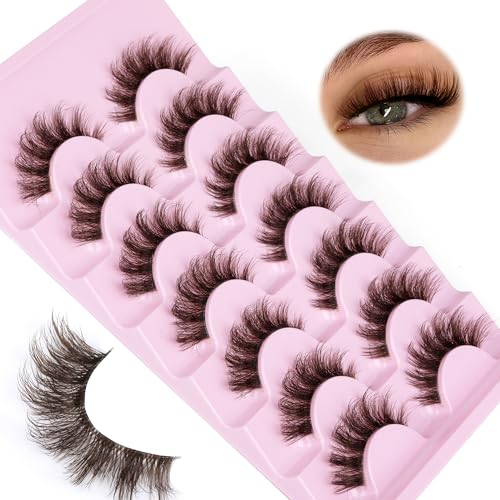 JIMIRE Eyelashes Fake Lashes 14 Pairs Pack Natural Strip Lashes