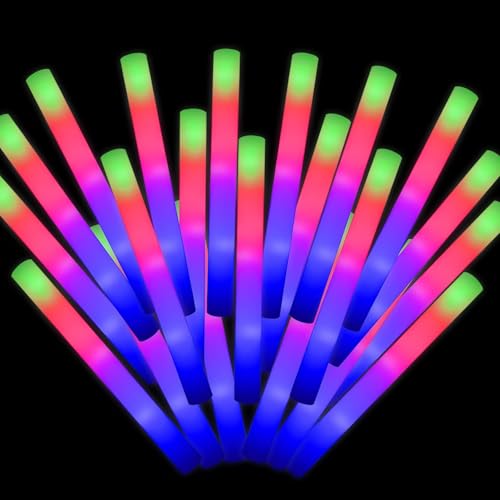 Blu7ive 20-42-68-102pcs glow foam sticks