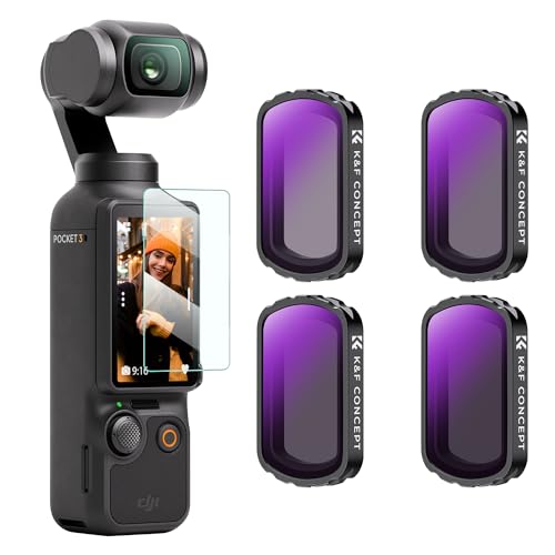 K&F Concept ND Filters Compatible with DJI Osmo Pocket 3, Neutral Density Light Reduction Filter Multi-Coated Optical Glass Filter