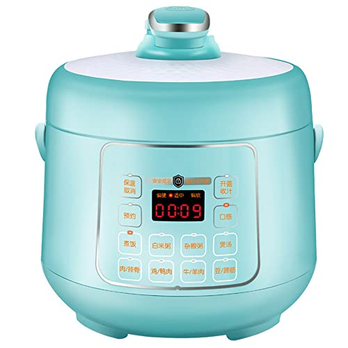 Mini Electric Rice Cooker 2.5L, Small Cookers Kitchen Appliance Lunch Box Lunch Heater Porridge Soup for 2-4 People (Blue)