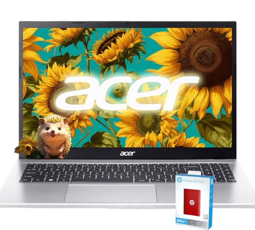 acer Aspire 3 Laptop | 15.6" FHD (1920 x 1080) Display | 8-Core AMD Ryzen 7-5700U | AMD Radeon | 64GB RAM | 1.5TB SSD (1TB PCIe SSD withHP P500 512GB Portable SSD) | WiFi-6 | Windows 11 Pro