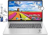 HP 17 Business Laptop, 17.3" HD+ BrightView Touchscreen, Intel 10-Core i7-1355U(Up to 5 GHz), 64 GB RAM, 2 TB SSD, WiFi 6, Bluetooth, 720P Webcam, Win 11 Pro, Microsoft Office Pro License, Silver