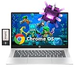 HP 14" HD Anti-Glare Chromebook Laptop, Intel N200 Processor, 4GB LPDDR5, 288GB Storage (128GB eMMC+160GB Docking Station Set), Intel UHD Graphics, Wi-Fi 6, Webcam, Chrome OS, Silver