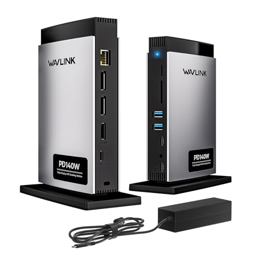 WAVLINK Laptop Docking Station 3 Monitors