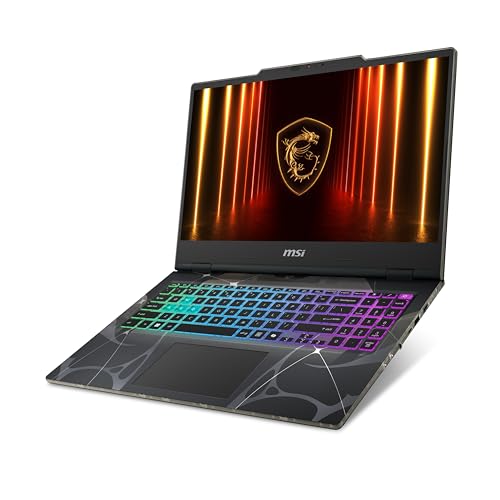 MSI Cyborg A15 AI 15.6" FHD 144Hz Gaming Laptop: AMD Ryzen 7 260, NVIDIA Geforce RTX 5050, 16GB DDR5, 1TB NVMe SSD, Type C, Wi-Fi 6E, Win 11 Home: Translucent Black B2HWEKG-074US
