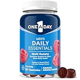 One A Day Men’s Daily Essentials Multivitamin Gummies, Multivitamin for Men, Bone Health, Zinc, Raspberry Natural Flavor, 120 Gummies