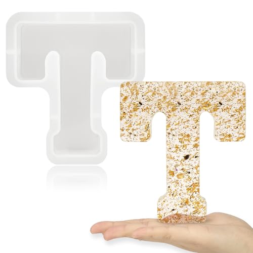 Gartful 7 Inch Large Letter Molds for Resin, 3D Capital Alphabet Epoxy Resin Mold, A to Z Thick Resin Letter Molds for Making Letters, Word Sign Art, DIY Crafts, Making Cake, Party Home Decor