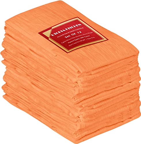 Utopia Kitchen Flour Sack Towels [28 x 28 Inch] 100% Cotton Tea Towels for Cleaning & Drying - Highly Absorbent Kitchen Dish Cloth