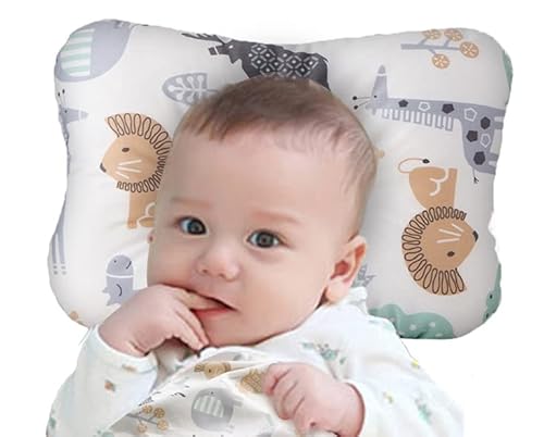 WelsLife Soft Hypoallergenic Head & Neck Support Organic Cotton Cover Machine Washable (Animal World)