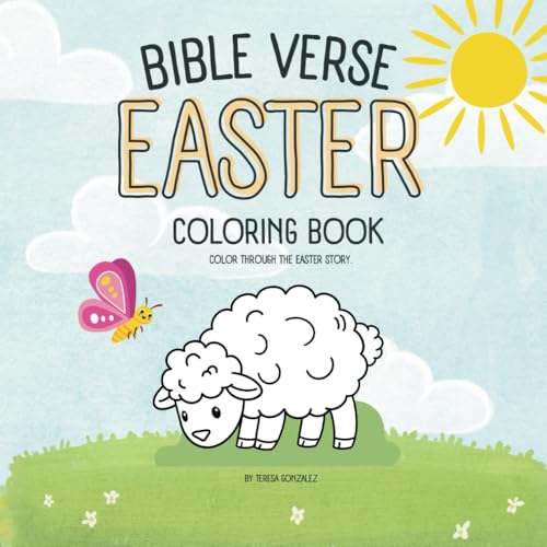 Bible Verse Easter Coloring Book: Color Through the Easter Story