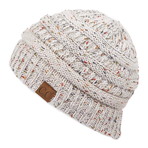 C.C Trendy Warm Chunky Soft Stretch Cable Knit Beanie