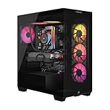Corsair Vengeance i7500 Gaming PC – Liquid Cooled Intel Core i9-14900KF CPU – NVIDIA GeForce RTX 5080 GPU – 32GB Vengeance RGB DDR5 Memory – 2TB M.2 SSD – Black
