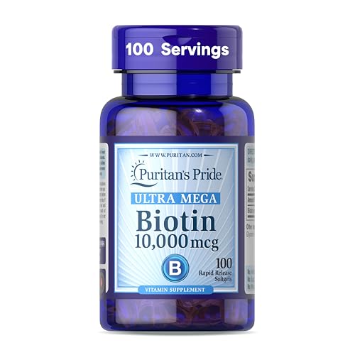 Puritan's Pride Biotin 10000 Mcg, Helps Promote Skin, Hair and Nail Health