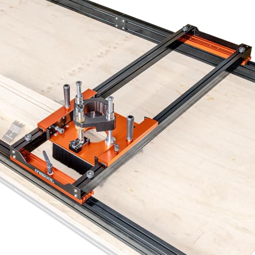 O'SKOOL Slab Flattening Router Sled 3-Axis Gantry Jig with 3.5" Router Lift for Flattening live edge slabs, table tops, river tables, cutting boards and workbenches, RTA012