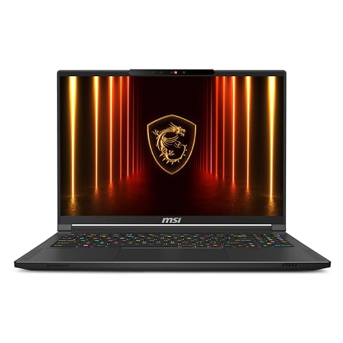 msi Stealth A16 AI+ 16” 240Hz QHD+ OLED Gaming Laptop: AMD Ryzen 9 HX 370, NVIDIA Geforce RTX 5070Ti, 32GB DDR5, 2TB NVMe SSD, Wi-Fi 7, Win 11 Home :Core Black A3XWHG-079US