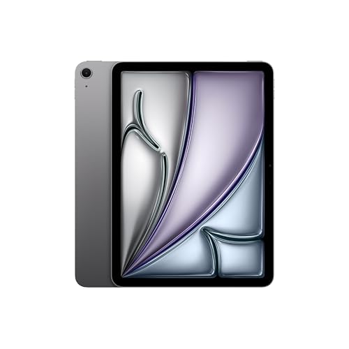 Apple iPad Air 11-inch with M3 chip Built for Apple Intelligence, Liquid Retina Display, 128GB, 12MP Front/Back Camera, Wi-Fi 6E, Touch ID, All-Day Battery Life — Space Gray