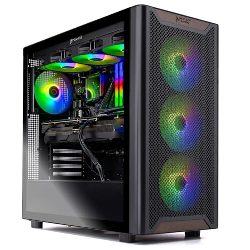 Skytech Chronos Gaming PC Desktop, Ryzen 5 9600X 3.9 Ghz (5.4GHz Turbo Boost), AMD RX 9070 16GB GDDR6, 1TB Gen4 NVMe SSD, 16GB DDR5 RAM 6000, 850W Gold PSU, Wi-Fi, Win 11