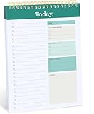 AccuPrints A5 To Do List Notepad - Daily Planner Undated 50 Sheets/100 Pages Tear Off, 5.8" x 8.2" | Planning Memo Pad | Checklist Productivity Note Pad for Work and Personal Organized