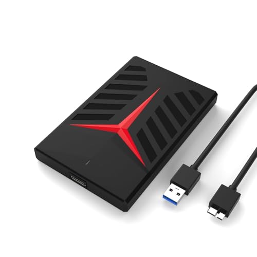 500 GB Portable External USB 3.0 for PC Laptop Windows Mac Xbox PlayStation - High Performance External HDD - Black (500 GB)