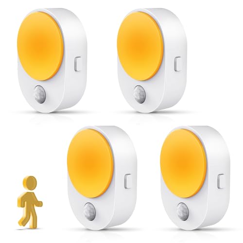 L LOHAS LED Plug in Night Light with Motion Sensor and Dusk to Dawn Sensor,Night Lights Plug into Wall,30/60/100lm Brightness Adjustable,Nightlight for Bathroom Hallway Kitchen
