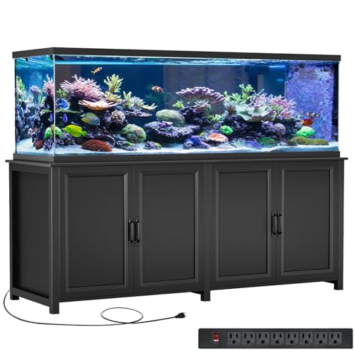 GDLF Large Fish Tank Stand, Aquarium Stand with Storage 2200LBS Capacity Heavy Duty