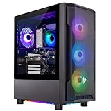 Skytech Shadow Gaming PC Desktop, Intel i5 14400F 2.5 GHz (4.7GHz Turbo), AMD RX 9070 16GB, 1TB NVMe SSD, 32GB DDR5 RAM 5600 RGB, 650W Gold PSU, Wi-Fi, Win 11