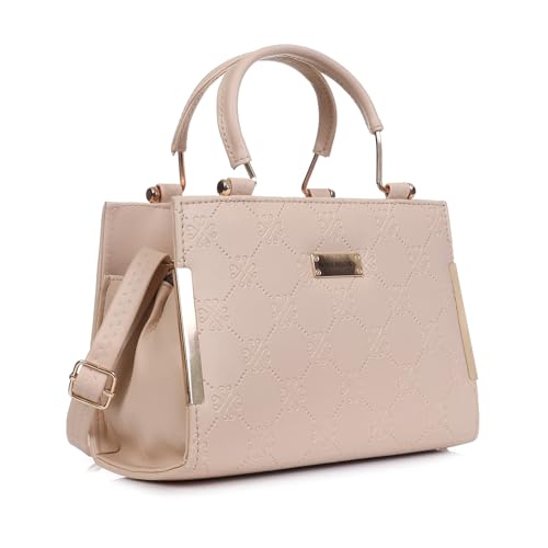 ROSS BROWN Synthetic Leather Women Satchel Bag | Ladies Purse Handbag | Women bags -Mini, beige