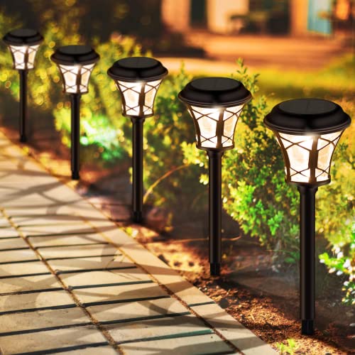 Brightown Solar Pathway Lights Outdoor, Firefly Lights Solar Outdoor