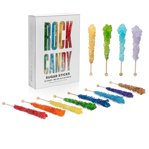 Parent - Assorted Rock Candy Sugar Sticks - Assorted Colors & Flavors