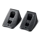 Amazon Basics Automotive Wheel Chocks, 2-Pack, Black