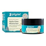 Pilgrim Korean Rice Water Hydra Glow Moisturizer | Lightweight Gel Cream with 5 Hyaluronic Acids & 3% Niacinamide | 3.52 Oz (100g)