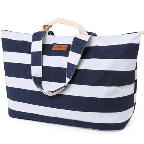 GLORIEROO Extra Large Beach Bag for Women - Sandproof Over-Size Carry On Beach Essentials Tote with 5 Pockets Gifts for Women