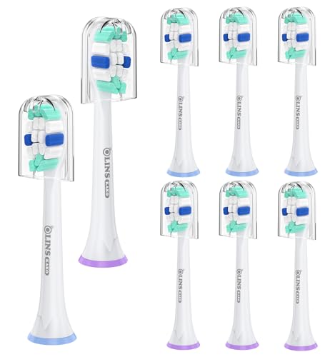 Replacement Heads for Philips Sonicare, Toothbrush Replacement Head Compatible with Phillips Sonicare E-Series Screw-on Handles for Essence, Advance, Elite, CleanCare, Extreme