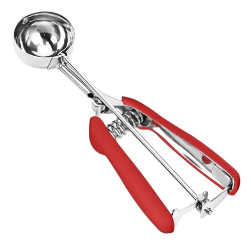 Ice Cream Scoop, 18/8 Stainless Steel Cookie Scoop, Cookie Scoops for Baking, 2 Tbsp/ 30 ml/ 1 oz Cookie Dough Scoop, Ice Cream Scooper with Trigger Release