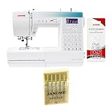 Janome Sewist 780DC Computerized Sewing Machine Bundle: 80/12 Built-in Stitches 3 Buttonholes 50 Clear Bobbins and Universal Needles