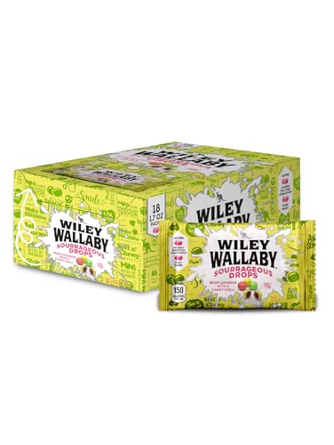 Wiley Wallaby Mini Licorice Bites Gourmet Soft & Chewy Australian Licorice Candy Bags - Parent