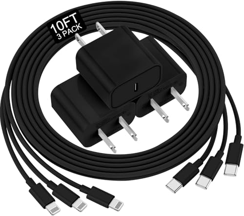 Phone Charger Fast Charging, Long USB C to Lighting Cable with USB C Rapid Phone Charger Block, Compatible with iPhone 14 Pro/13Pro Max/12/11Pro/Mini