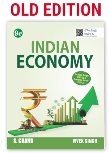 Indian Economy for UPSC CSE Civil Services Exam Book 2025 - 2026 (Prelims + Mains) | 9th Latest Edition | By Vivek Singh | Includes Budget 2025-26 & Economic Survey 2024-25 | GS Paper 3 Economics
