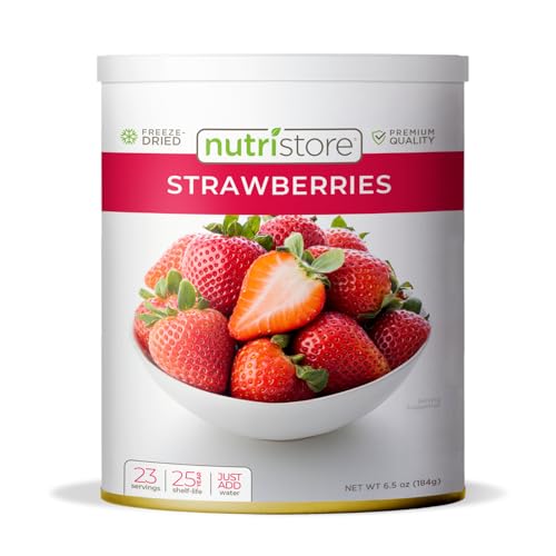 Nutristore Freeze Dried Fruit | 100% Natural, Healthy Everyday Snacks Bulk | Premium Quality & Crispy Fresh Taste | Emergency Survival Food Supply | 25-Year Shelf Life