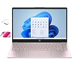 HP Student Laptop, Intel Processor N150(up to 3.6 GHz), 14 Inch LED Screen,16G RAM, 128GB Storange,One Year Office 365, Windows 11 Home,w/YYY Bundle,Pink
