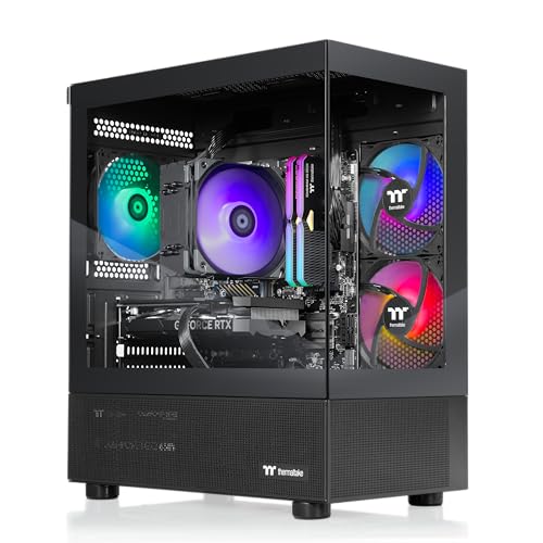 Thermaltake LCGS View i1470-170 Gaming Desktop (Intel Core™ i7-14700F, ToughRam 32GB DDR5 6000MT/s RGB Memory, NVIDIA® GeForce RTX™ 5070, 1TB NVMe M.2, WiFi, Windows 11) V17B-B760-570-LCS