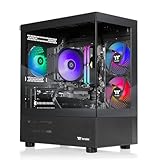 Thermaltake LCGS View i1470-170 Gaming Desktop (Intel Core™ i7-14700F, ToughRam 32GB DDR5 6000MT/s RGB Memory, NVIDIA® GeForce RTX™ 5070, 1TB NVMe M.2, WiFi, Windows 11) V17B-B760-570-LCS