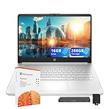HP Stream 14" HD Laptop, Intel Processor N150, 16GB RAM, 288GB Storage (128GB UFS + 160GB SSD Docking Station Set), Intel UHD Graphics, HD Webcam, WiFi, Bluetooth, 1 Year Office 365, Win 11 S, Silver