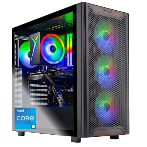 Skytech Gaming Chronos 3 Desktop PC, Intel i5 14400F 2.5 GHz (4.7GHz Turbo), NVIDIA RTX 5060 Ti 16GB, 1TB Gen4 NVMe SSD, 16GB DDR5 RAM 5200, 650W Gold PSU, Wi-Fi, Win 11